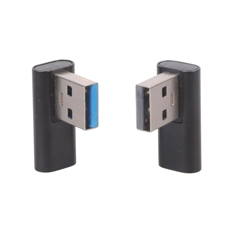 1 пара угловых USB A на USB C конвертер-адаптер (левый и правый) Поддержка передачи данных и питания устройств