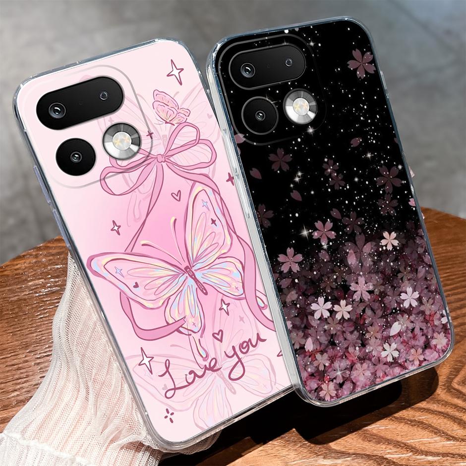 Чехлы Для OPPO Realme 16 Pro 16 Pro Plus Девочка с Желтой Уткой Антизагрязняющий Модный Прозрачный Корпус Для Realme 16Pro 16 Pro+ Fundas