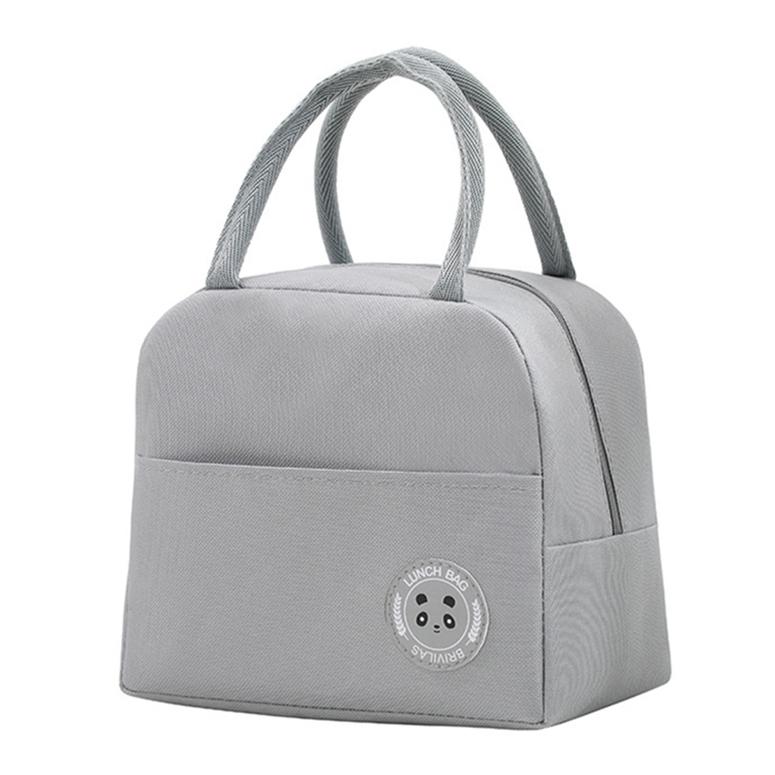 Унисекс Портативная сумка из ткани Оксфорд с медведем Бенто, повседневная сумка для пикника на открытом воздухе