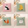 Cute Animal Pillowcase Gift Cushion Cover Home Room Office Car Anime Bed Pillow Sofa