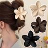 Мода Матовый Цветок Большой Краб для Волос Женский Заколки для Волос Гавайские Зажимы для Волос Аксессуары для Волос для Отпуска Пляжа Подарок