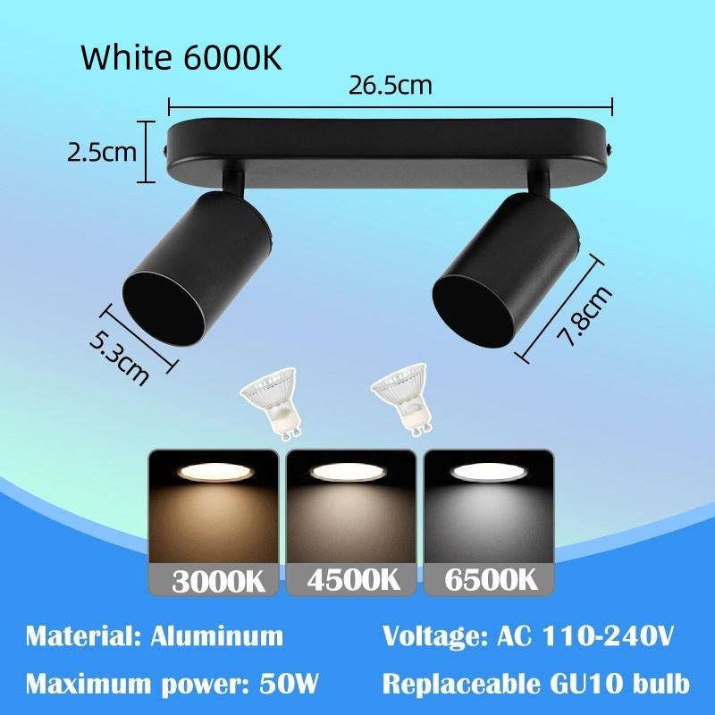 Сменный ламповый потолочный прожектор, бытовой минимализм, светодиодные потолочные светильники, внутреннее освещение, трековый светильник