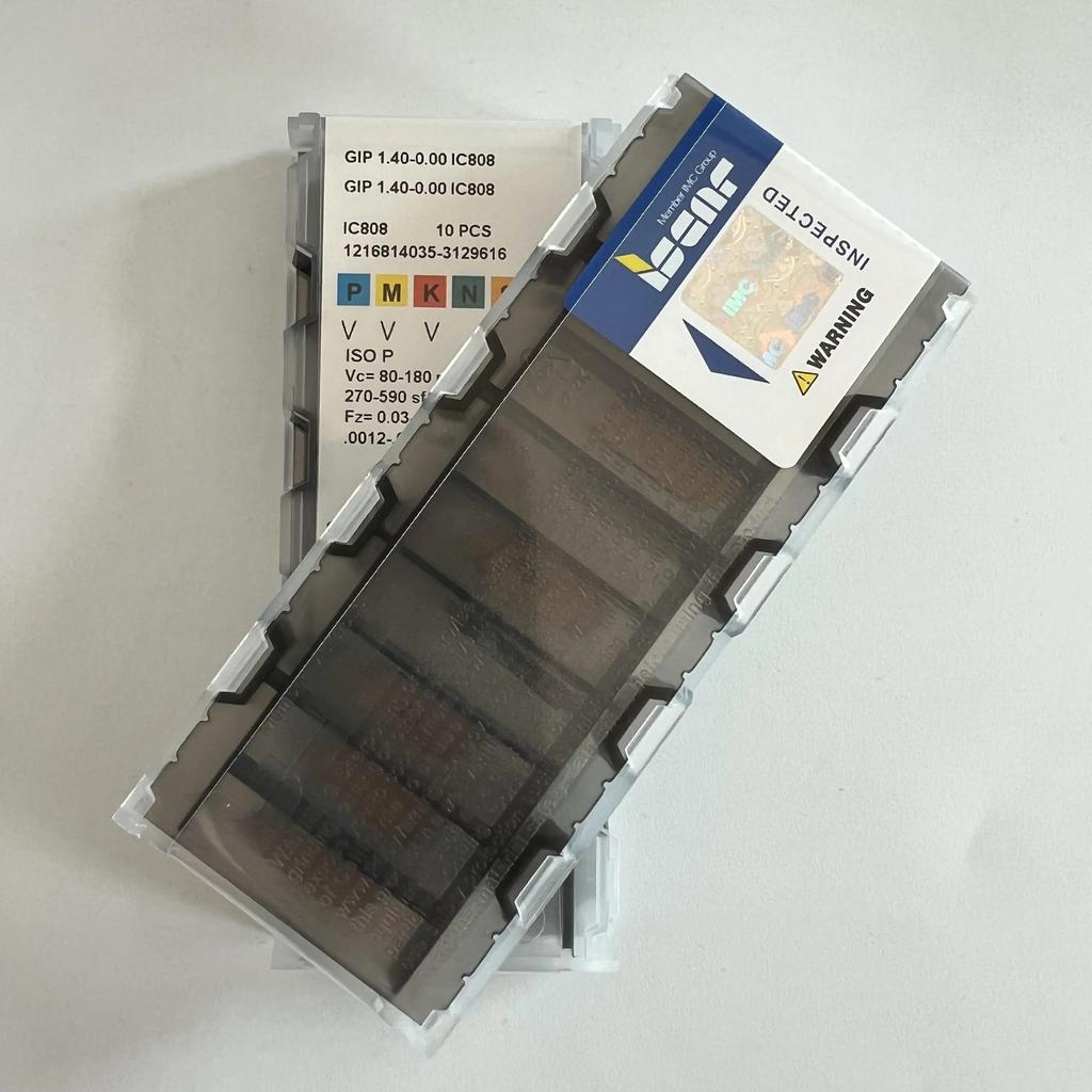 ISCAR / GIP1.40-0.00 IC808 Industrial Indexable Carbide Inserts 10 Pcs