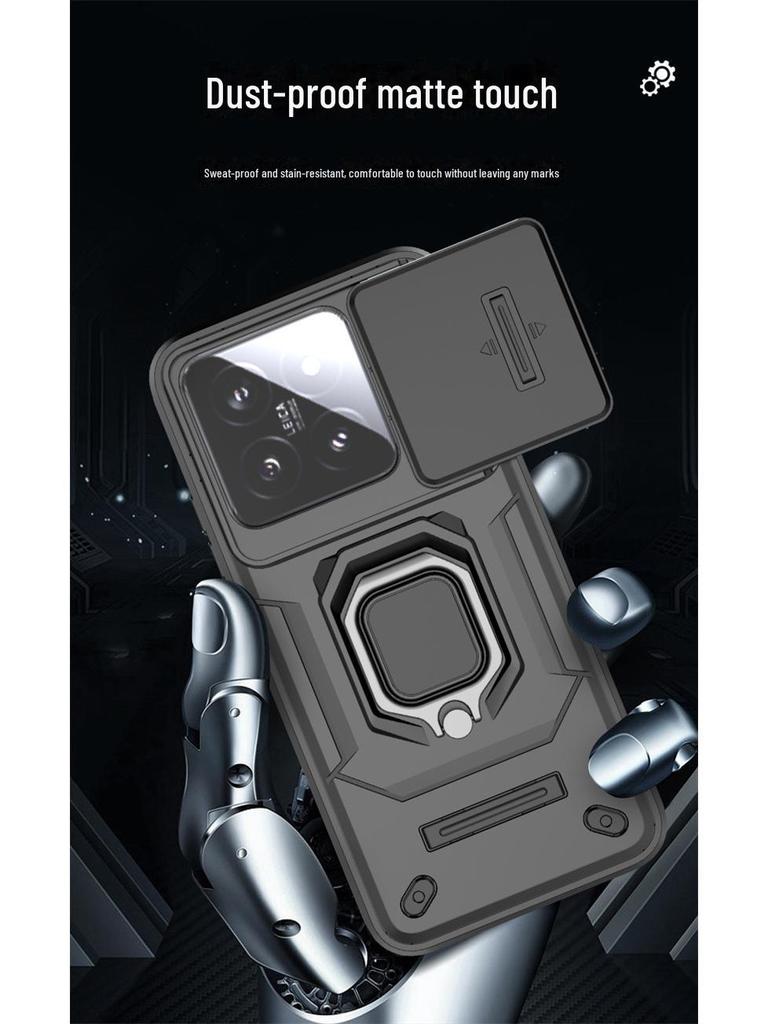 Противоударный чехол для защиты объектива серии Xiaomi 14 с выдвижным окошком