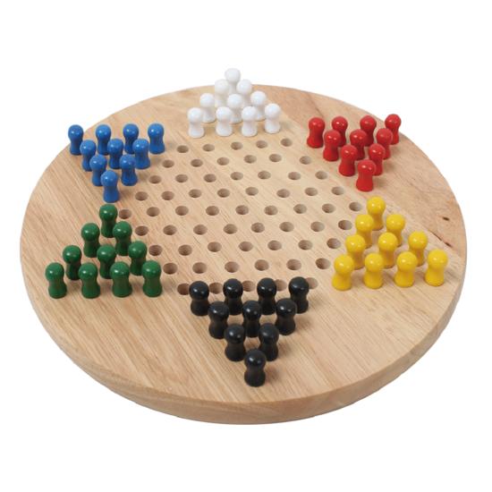 Player the Game Wooden Chinese Checkers Diamond Board Game, Popular Korean Game