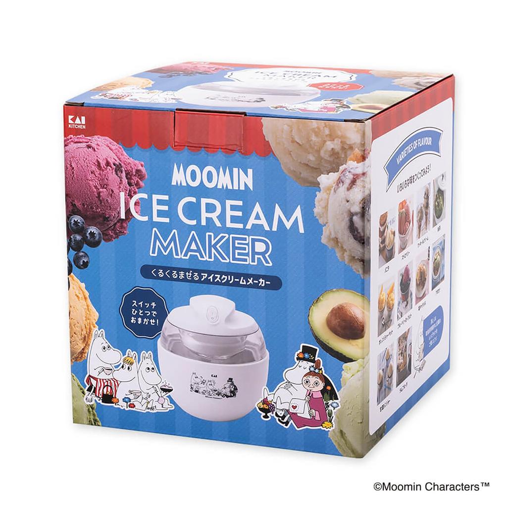 Мороженица Kai Brand Moomin для домашнего использования, приготовление сладостей, белый Moomin DN0607