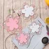 Cherry Blossom Heat Insulation Table Mat Family Office Anti-Skid Tea Cup Mat