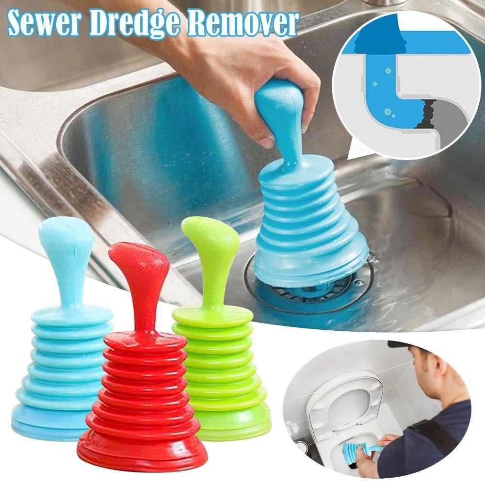 With Large Bellow Bathroom Powerful Plunger Manual Pipe Cleaner Powerful Sewer Suction Plug Home