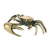 Smooth Edges Crab Micro Landscape Figurine Clear Carved Copper Creative Crab Statue for Home