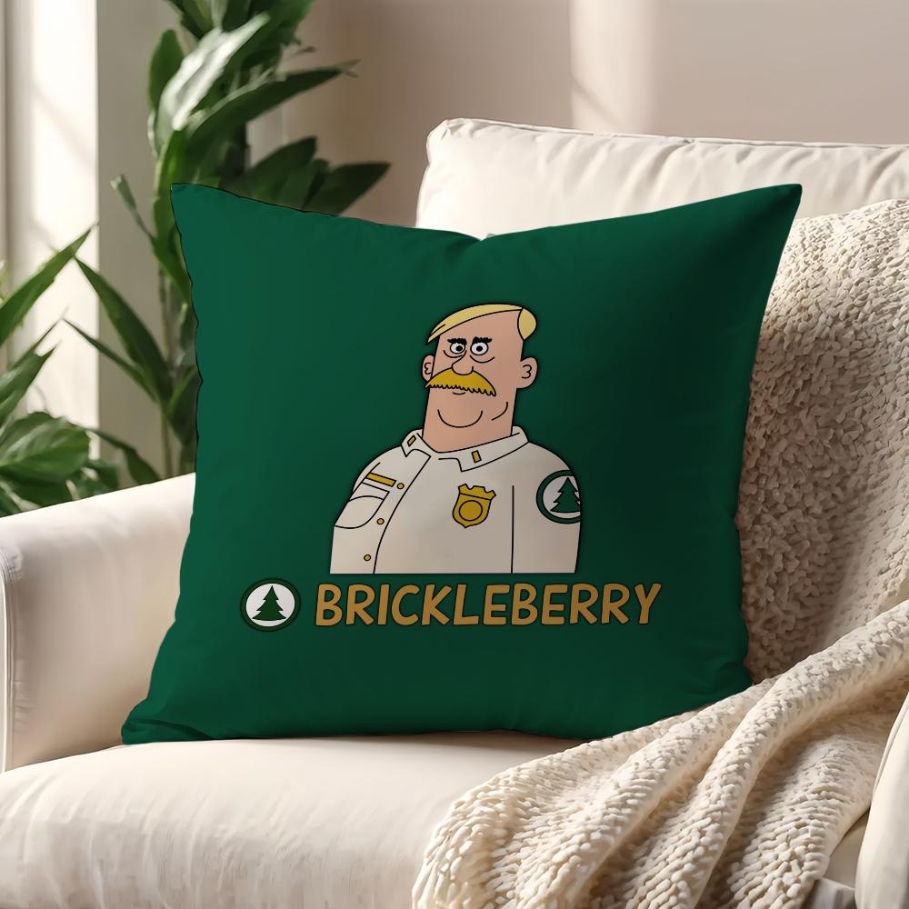 Cartoon B-Brickleberrys Funny cushion cover Pillow Cover Home Sofa living Decoration Room Office Car Nordic Simplicity