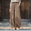 Women Vintage Tie-dye Bloomers Pants Elastic Waist Loose Spring Trouser Casual Women Long Pants