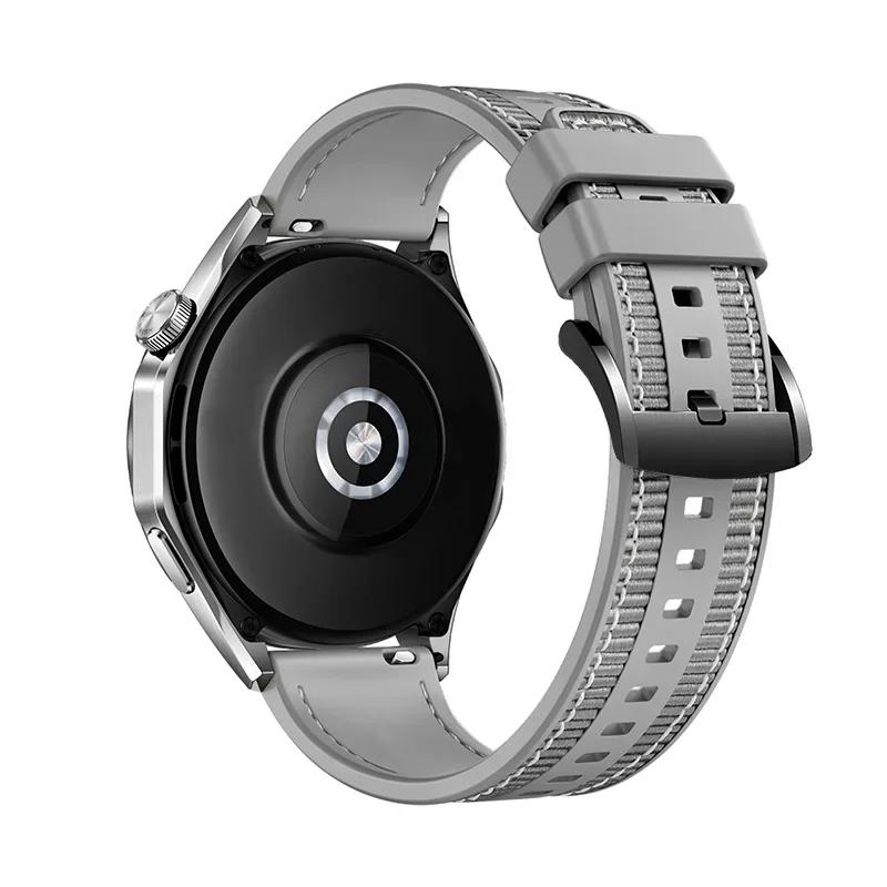 Ремешок для часов из плетеного нейлона 22 мм для Huawei Watch GT4, браслет для Huawei Watch4 GT3 Pro