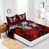 Four-Piece Mattress Digital Printing Mattress Protective Cover Bedding Skull Kit