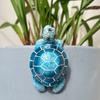 Resin Climbing Turtle Flower Pot Hugger Cartoon Animal Figurine  Garden Yard Ornaments