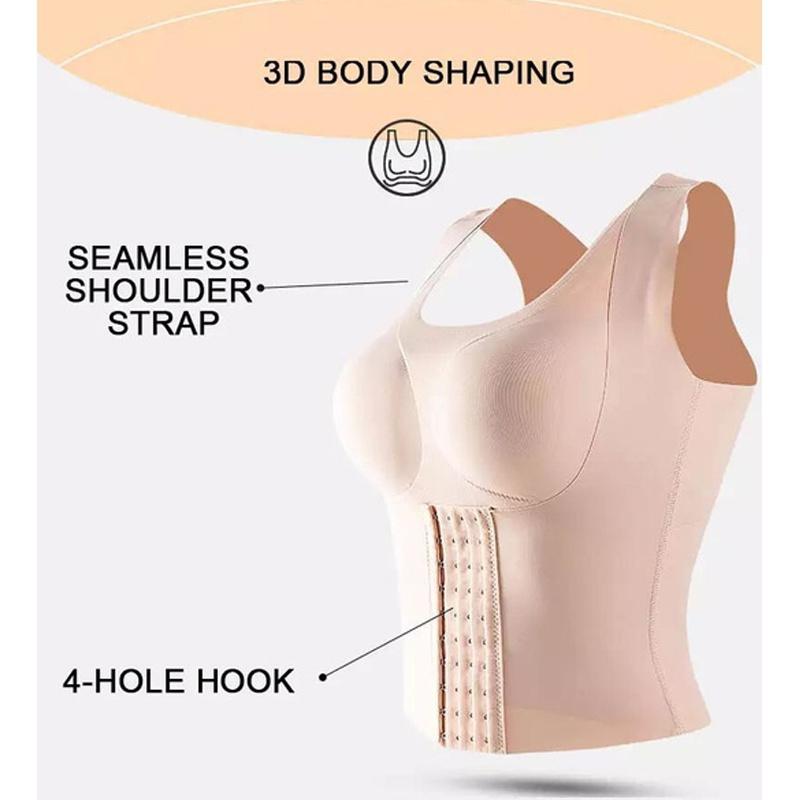 Girdle Underwear Seamless Women Reducing Waist Trainer Corset Tummy Control Slimming Shapewear Tank Tops Body Shaper Vest Posture Corrector Bra