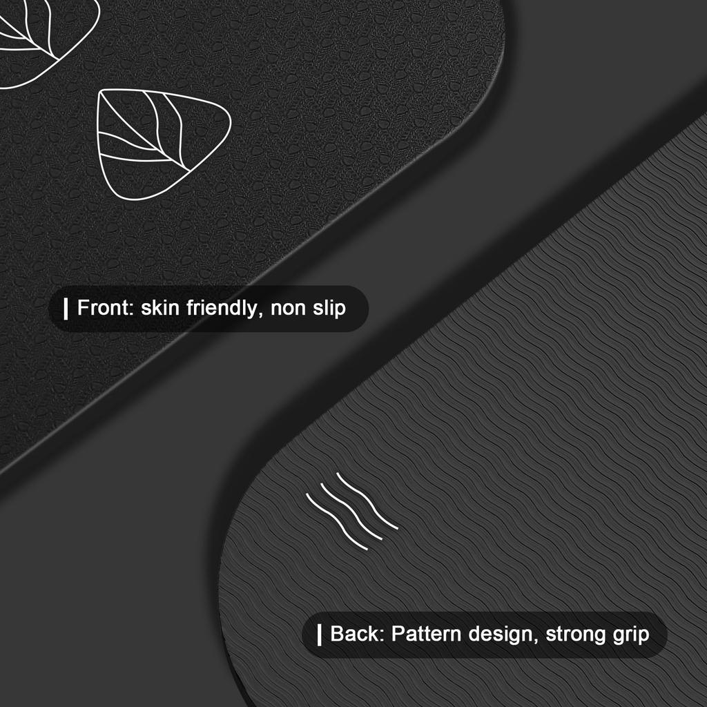 Iodoo Foldable Yoga X X Extra Thick and Foldable Yoga Mat for Travel with Canvas Carry TPE Exercise Pilates Mat Mat, 72"L 32"W 0.32", Wide, Bag,