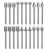 Diamond Grinding Head Grinding Needle Handle Diameter 3mm 20 Pieces Set of Fine Sand Jade Gem Stone Grinding Head Carving