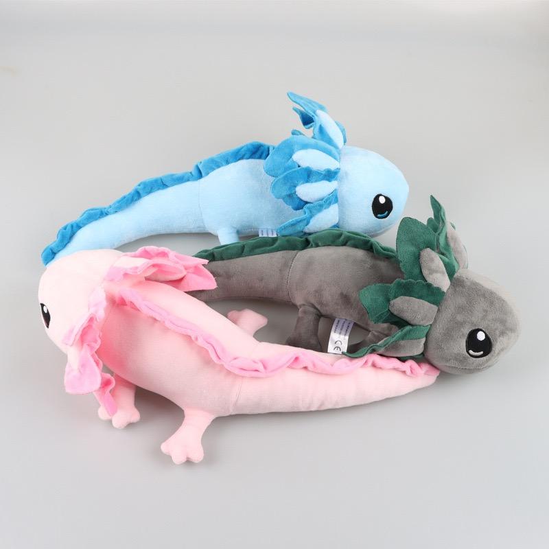 45cm Colorful Axolotl Plush Toy Kawaii Salamander Stuffed Dolls Animal Pillow Children Christmas Birthday Gift