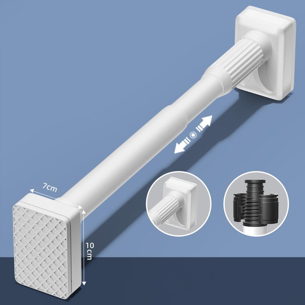 Carbon Steel Clothes Hanging Rail Stretchable Wardrobe Rod New Extendable Pole Bathroom