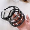 Пластиковый обруч для волос со стразами, макияж, винтажная повязка для волос, нескользящий