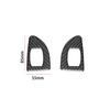 Carbon Fiber Rear Door Control Cover Trim For Chevrolet Silverado Extended Cab