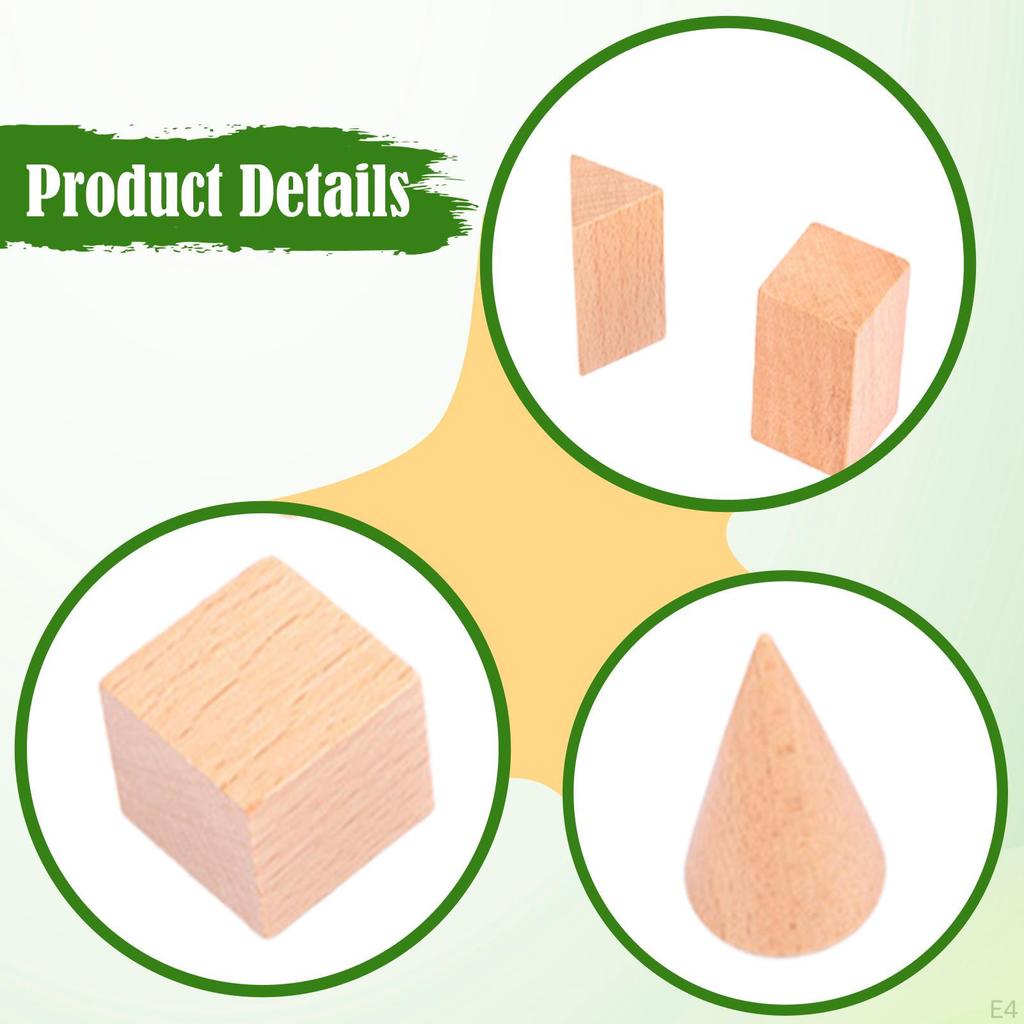 Wood Blocks Building Stacking Learning Counting Creative Playing Math Sorting Toys Small