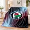 Blackburn Rovers Football Printed Flannel Blanket Warm Comfort Bed Throw For Indoor Home Decoration