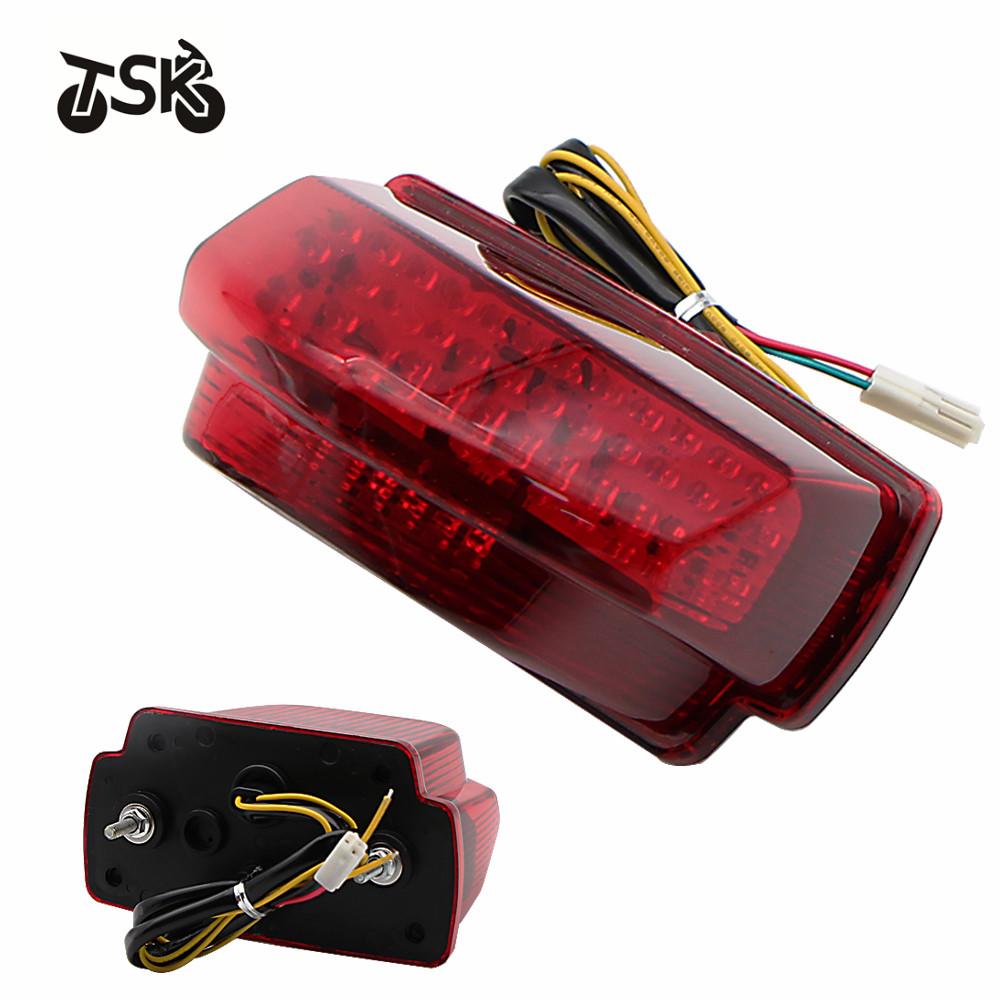 For HONDA CBR 600 RR  CBR600 RR CBR600RR F5 2007-2012 Motorcycle Rear Turn Signal Tail Stop Light Lamp Integrated red