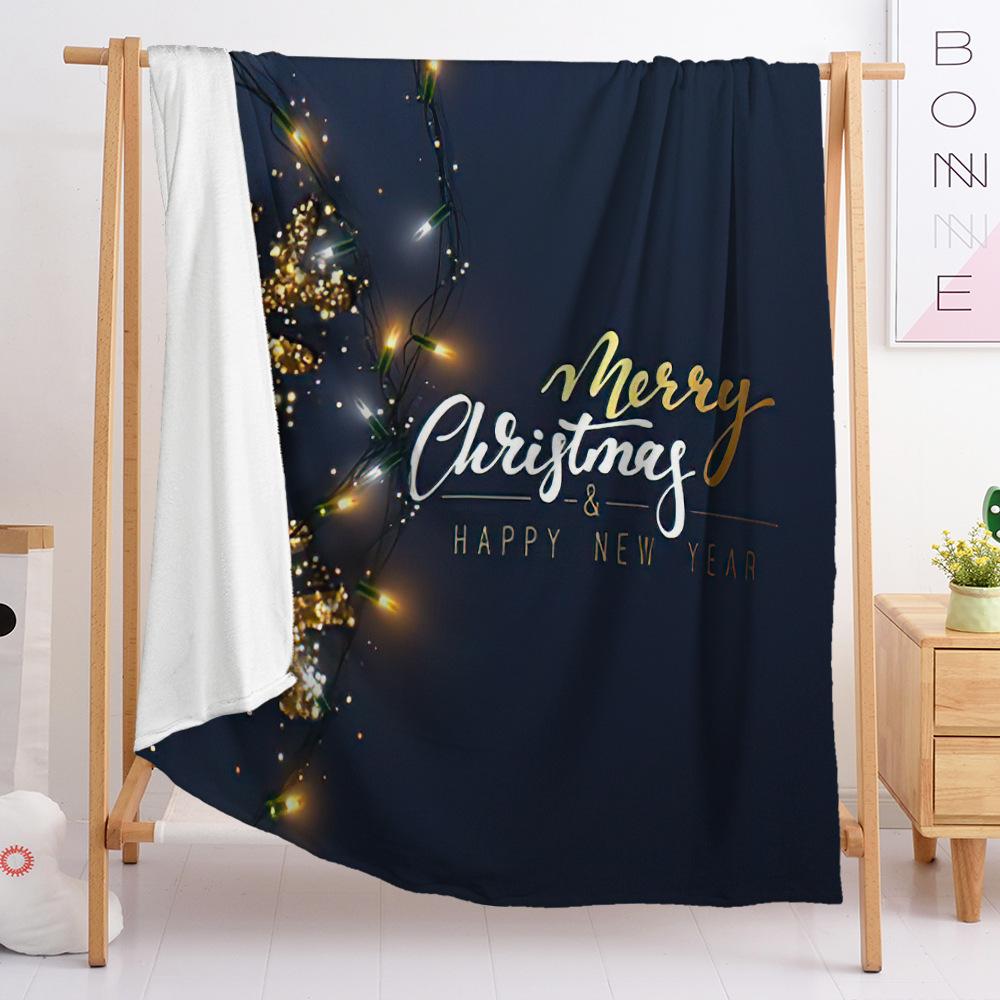 Фланелевое одеяло Одеяло для спальни Европейское и американское одеяло Одеяло на рождественскую тематику Универсальное для всех сезонов