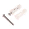 2Pcs Toilet Seat Hinges Screws Universal Replacement Toilet Seat Hinge Set