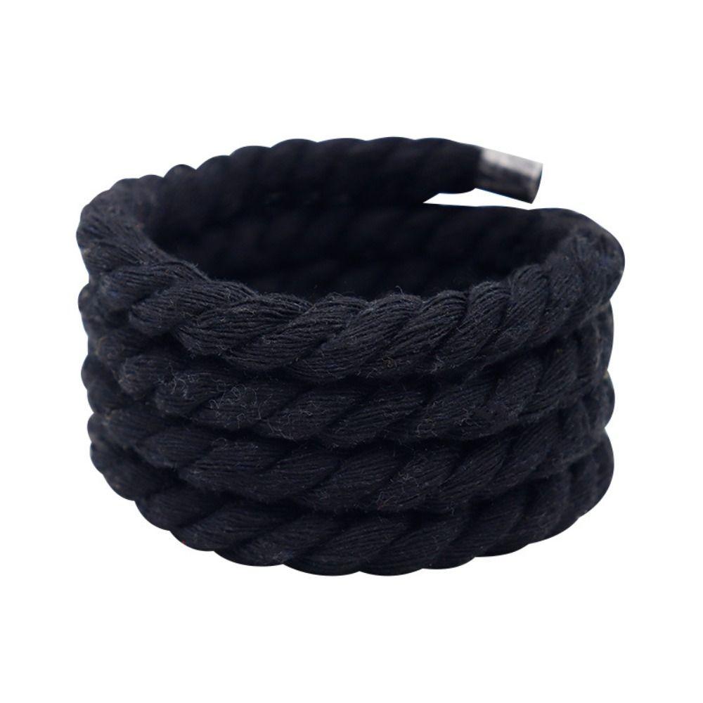 2PCS High Quality Solid Color Laces Round Bold Shoelaces Trendy Thick Rope Laces Women Men Sneakers