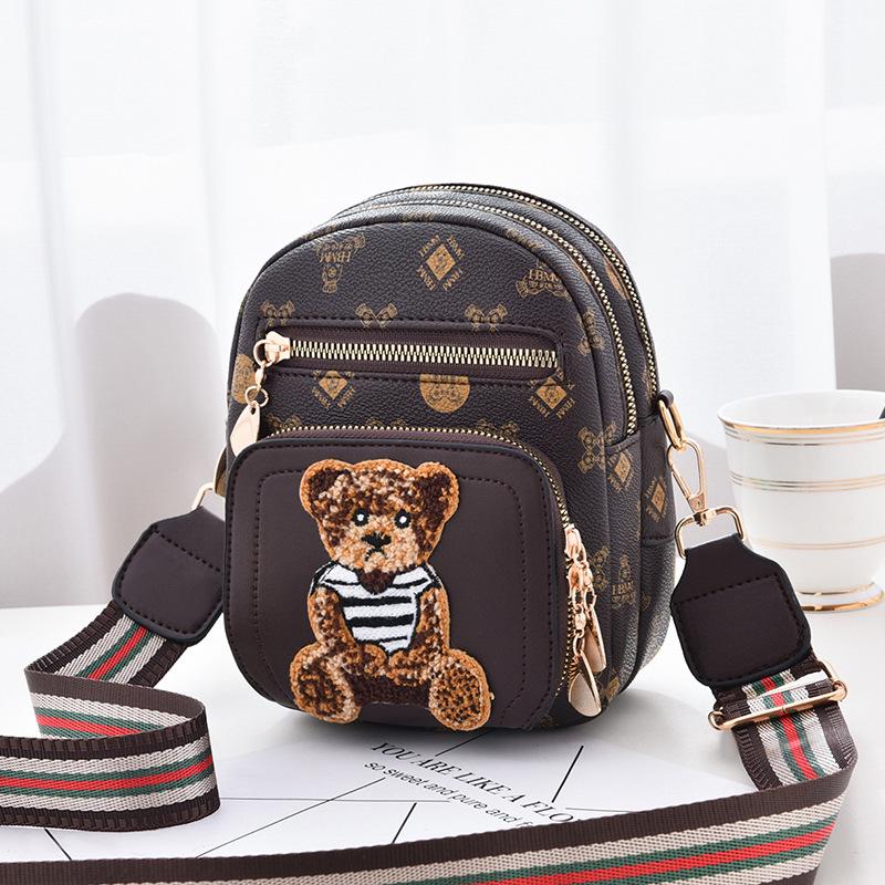 Женская модная сумка-мессенджер из мягкой кожи, многослойная, мини-сумка и сумка через плечо для мобильного телефона, 2022 г.