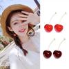 Red Cherry Fruit Earrings Sweet Temperament Versatile Personality Fashion Niche Design Earrings