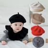 2025 Autumn/Winter Unisex Baby Beret: Warm Knitted Newborn Wool Painter Hat
