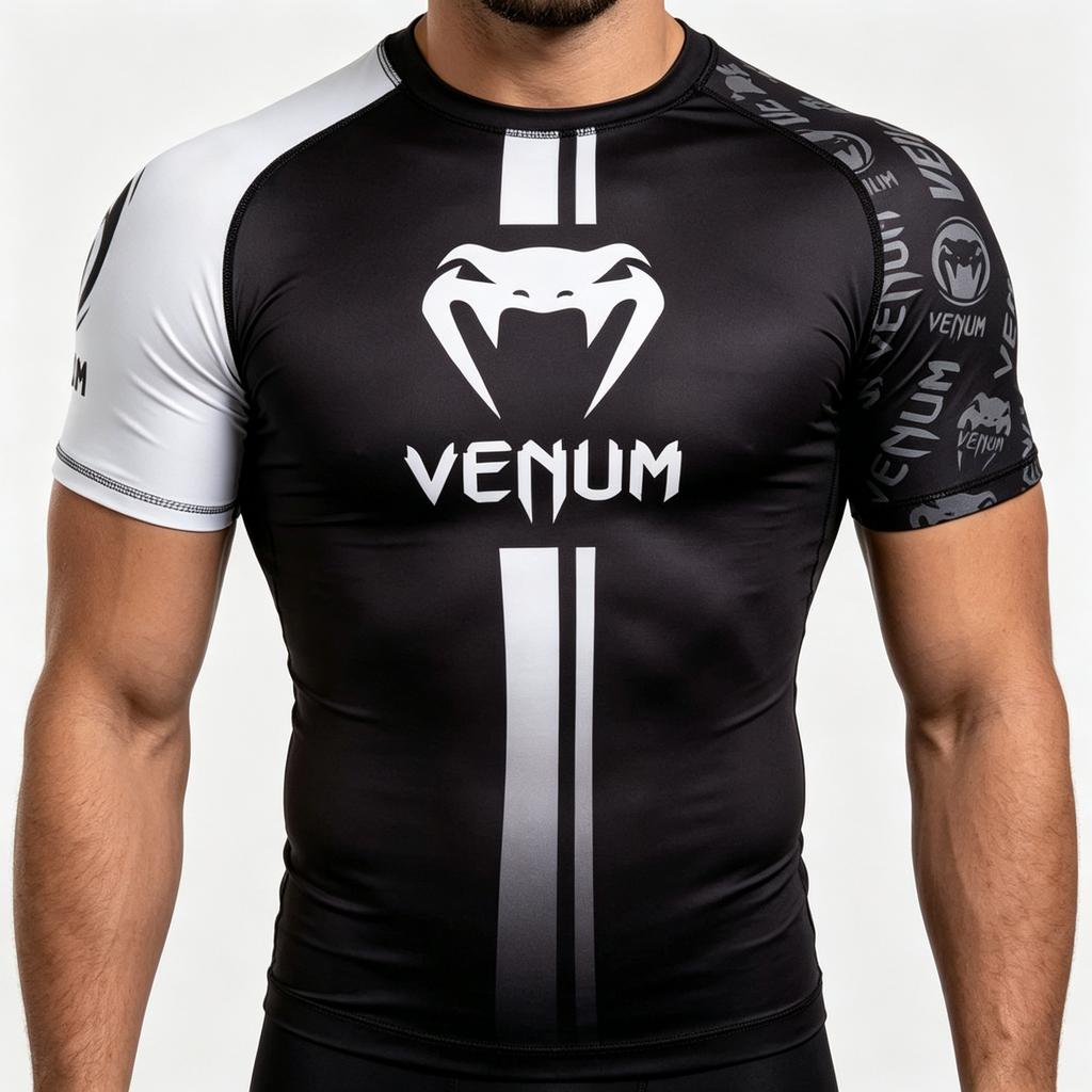 2026 Men's Sports Compression Short-sleeve T-shirt Quick-dry Breathable Gym Training Top