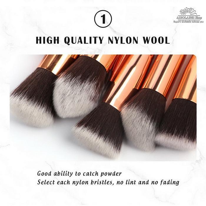 Makeup Brush Portable Marble 10 Makeup Brush Set Full Blush Brush Beauty Tools Eye Shadow Brush Set Brush