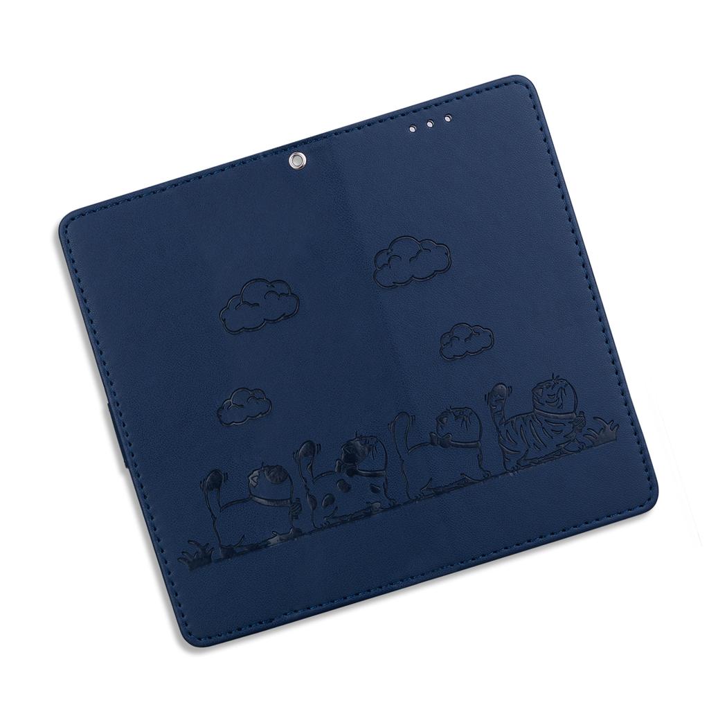 For Motorola Moto G75 5G Case RFID Blocking Kitten Pattern TPU+PU Leather Phone Cover