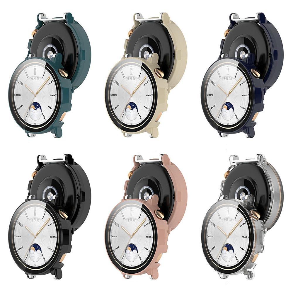 Защитный чехол из ПК + закаленного стекла для Huawei Watch GT4 46 мм 41 мм, полноэкранный защитный чехол-бампер