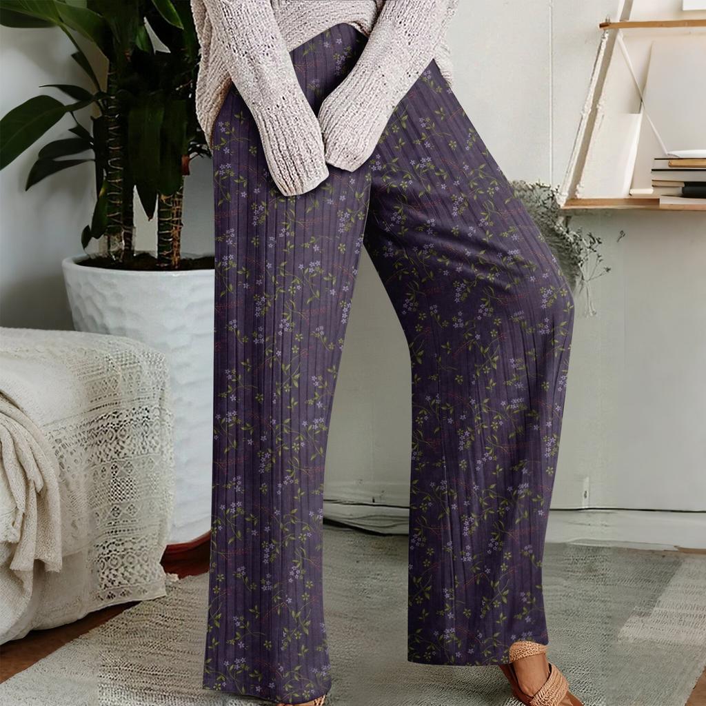 Pajama Pants, Sleepwear, Casual Drawstring Elastic Waist Pants, Comfortable Straight-leg Loose Pants