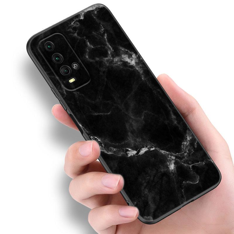 Черный и белый мраморный чехол для телефона Xiaomi Redmi Note 5 6 9T K20 K40 K50 Pro 7A 8A 9A 9C 9i 10A 10C A1 S2 мягкий черный чехол из ТПУ