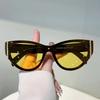 Vintage Cat Eye Sunglasses Women New Fashion Outdoor Decor Shades Trendy Luxury Brand Designer Anti-UV Sun Glasses