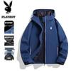 Playboy Men's Hooded Windproof Casual Jacket