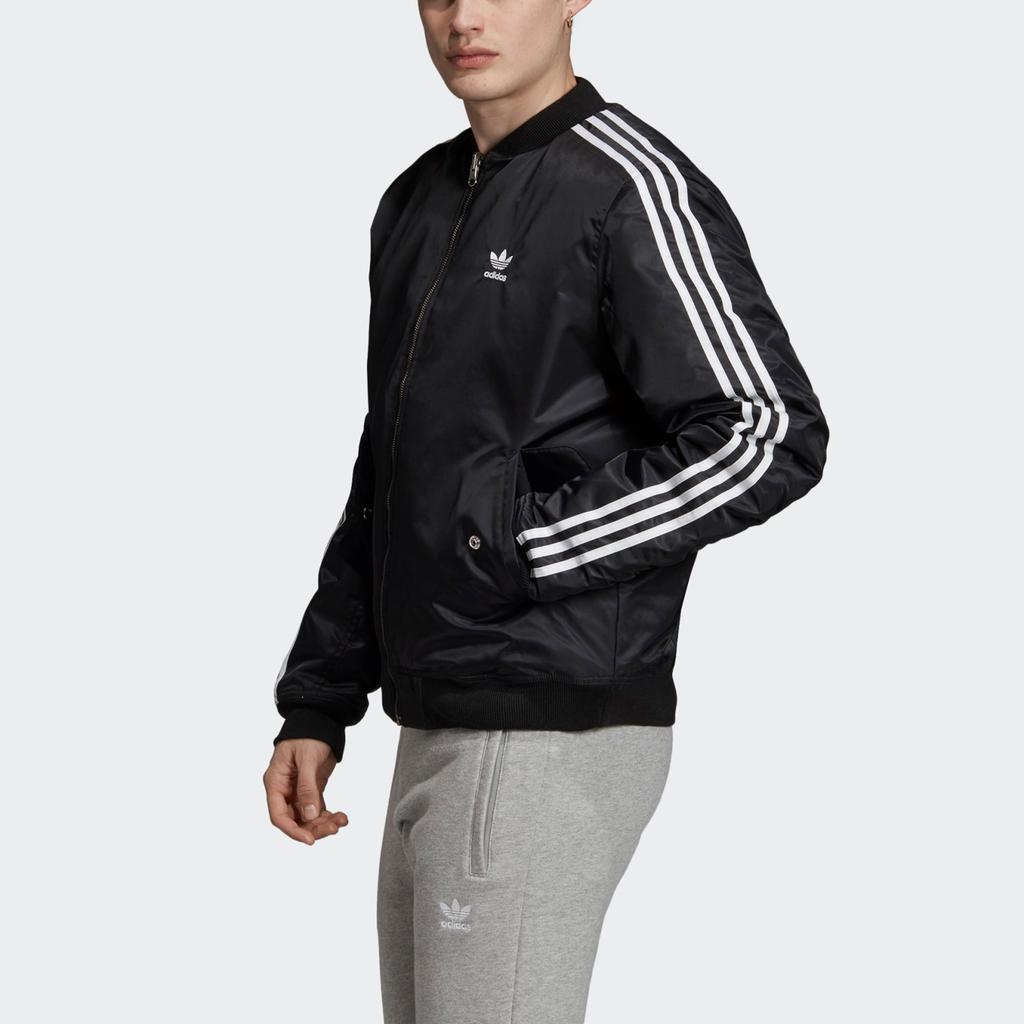 Adidas Мужская куртка-бомбер Originals, черная ED5825