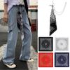 Korean Street Metal Waist Chain On Jeans Square Scarf Trousers Chain Ornament Pants Belt Chain