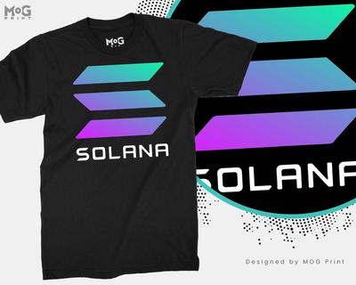 Футболка с логотипом Solana SOL Актив HODL Инвестор DEFI Технология Футболка Унисекс Одежда