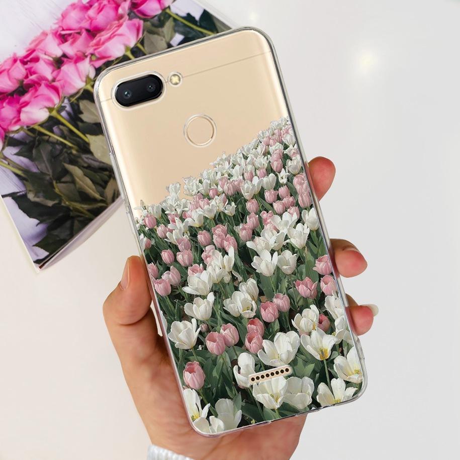 For Cover Xiaomi Redmi 6 Phone Case Fashion Marble Butterfly Soft Silicone Back Cover For Xiomi Redmi 6 6A Redmi6 Redmi6a Fundas