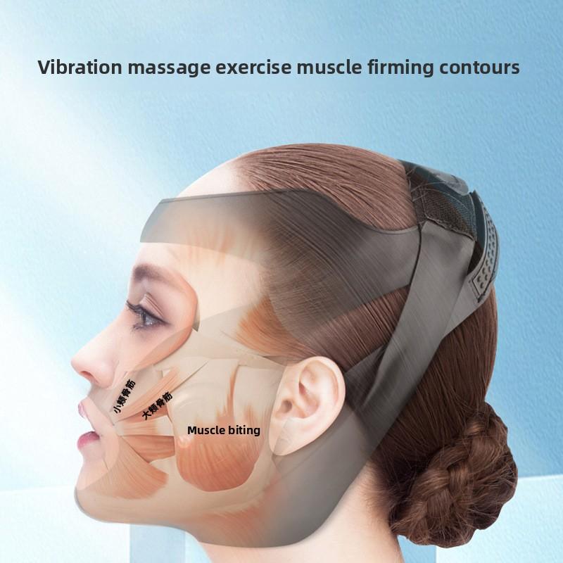 V Face Shaping Mask Массаж лица Подтяжка контура Вибрационный массажер EMS Бандаж Массажер для лица