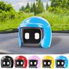 Helmet Car Robot Cute Driving Buddy Robot Figurine Toy Car Dashboard Mini Ornament Gift for Robot Lovers