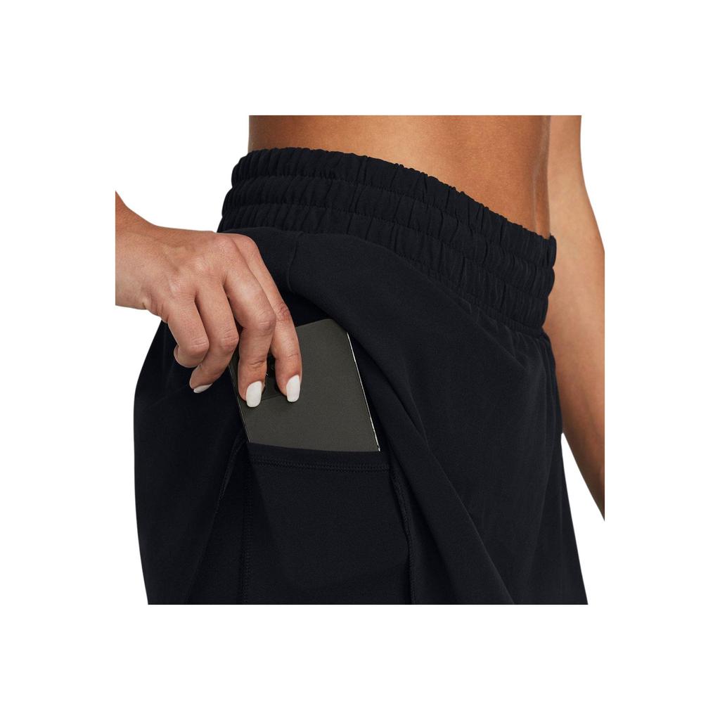 Under Armour UA Vanish Solid Mid-Rise Drawstring Breathable Waterproof Soft Casual Skirt Women Skirts Black 1383621-001