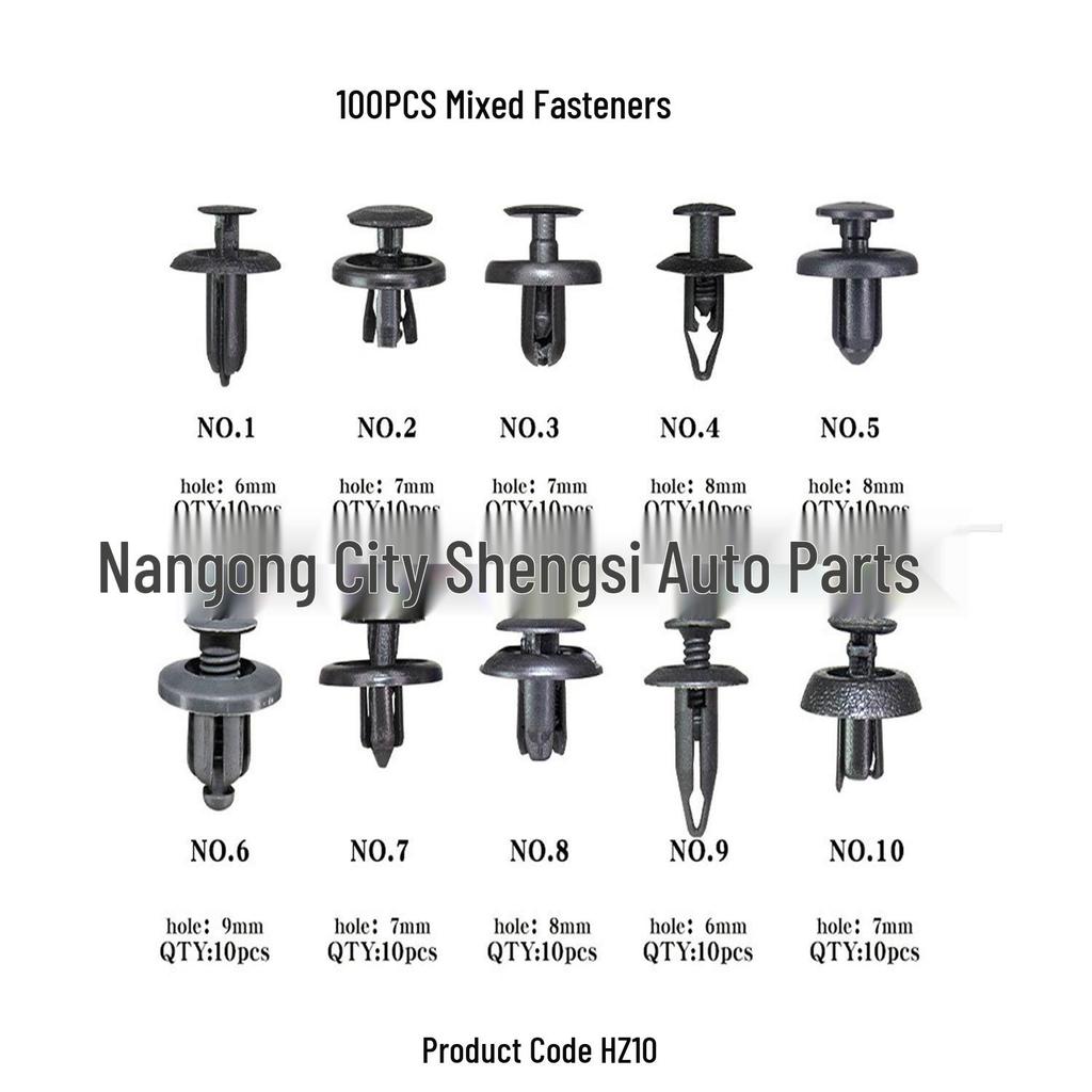 Honda & Toyota Car Bumper Trim Panel Clips - 330pcs Set for Installation & Decoration